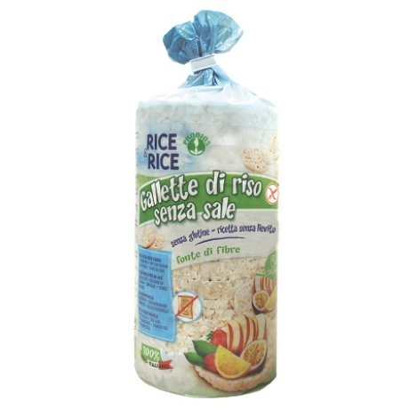 RICE&RICE GALLETTE DI RISO SENZA SALE E SENZA LIEVITO 100 G