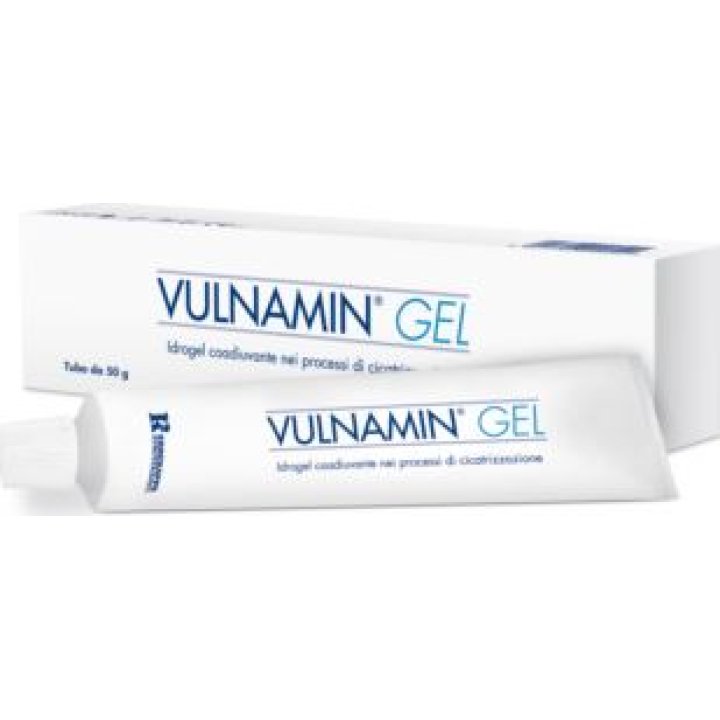 VULNAMIN MEDICAZIONE INTERATTIVA IN GEL A BASE DI AMINOACIDICOSTITUTIVI DEL COLLAGENE E SODIO JALURONATO TUBO 50 G