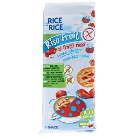 RICE&RICE RISO FRUIT FRUTTI ROSSI 6 X 33 G SENZA UOVA