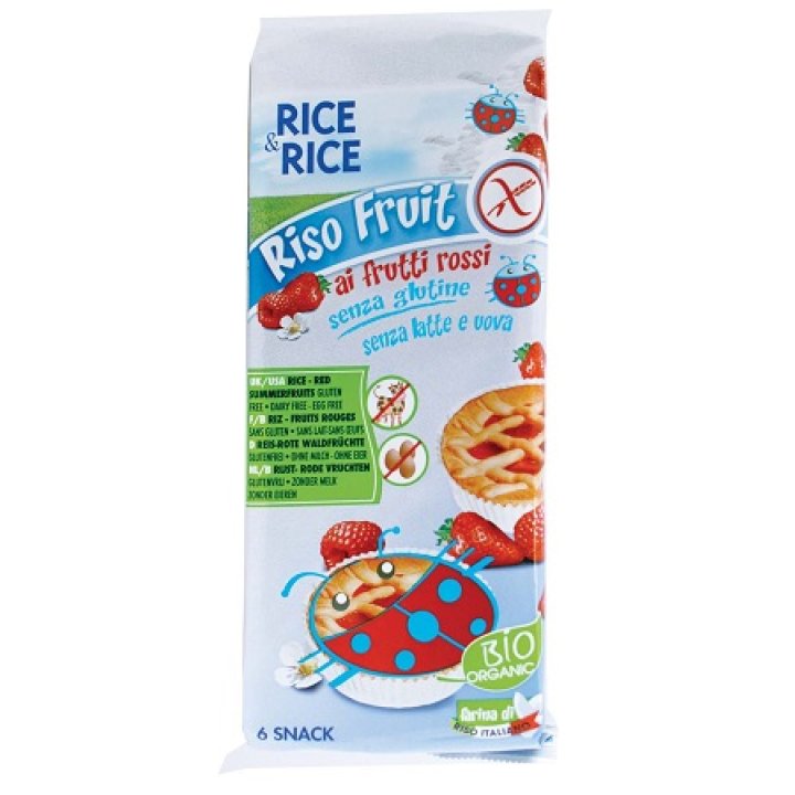 RICE&RICE RISO FRUIT FRUTTI ROSSI 6 X 33 G SENZA UOVA