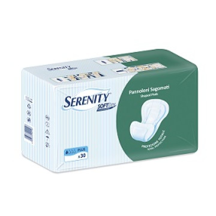 PANNOLONE PER INCONTINENZA SERENITY SOFTDRY SAMATO TRASPIRANTE FORMATO PLUS 30 PEZZI