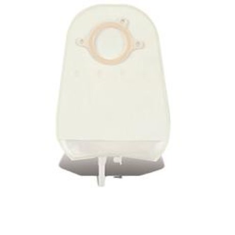 SACCA MINI PER UROSTOMIA CON TUBICINO DI SCARICO VALVOLA ANTIREFLUSSO E PELLICOLA DI RIVESTIMENTO SISTEMA 2S PLUS MINI URO 45MM 10 PEZZI