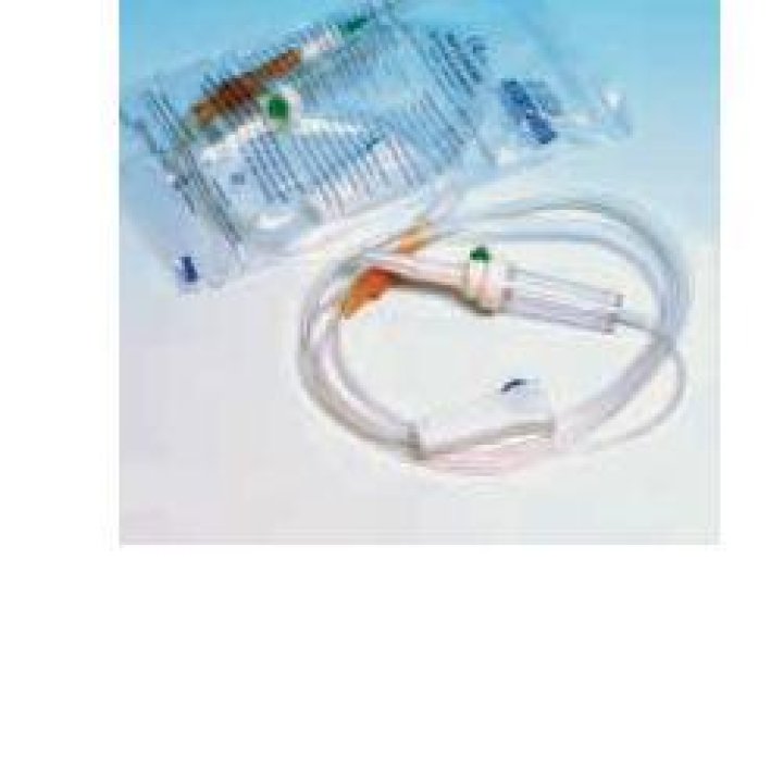 SET STERILE PER INFUSIONE IN MATERIALE ANALLERGICO CON PARA, A VENA E ROLLER. CONFEZIONE SINLA