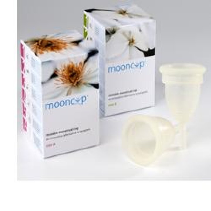 COPPETTA MESTRUALE MOONCUP TAGLIA A GRANDE PER DONNE CON PIU\' DI 30 ANNI