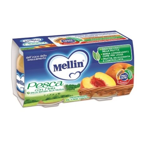 MELLIN OMOGENEIZZATO PESCA MELA 100 G 2 PEZZI MELLIN OMOGENEIZZATO PESCA MELA 100 G 2 PEZZI