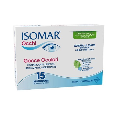 ISOMAR OCCHI CCE OCULARI ALL\'ACIDO IALURONICO 0,20% 15 FLACONCINI