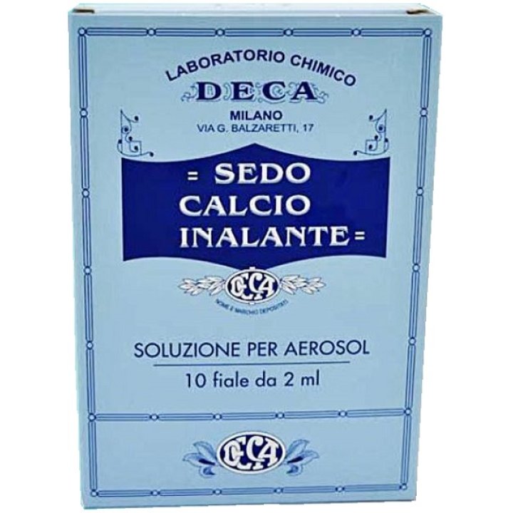 SEDO CALCIO INALANTE 10 FIALE 2 ML PER AEROSOL E DOCCIA NASALE