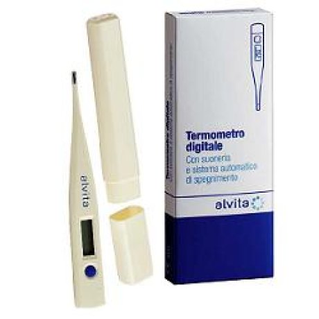 ALVITA TERMOMETRO DIGITALE CON SUONERIA SISTEMA AUTOMATICO DI SPEGNIMENTO E SCHERMO LCD