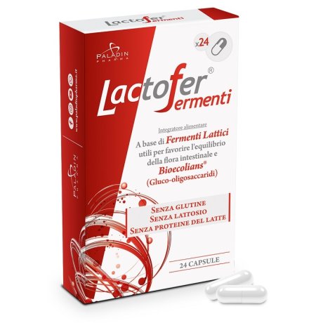 Lactofer Fermenti integratore alimentare a base di gluco-oligosaccaridi e fermenti lattici - 24 capsule