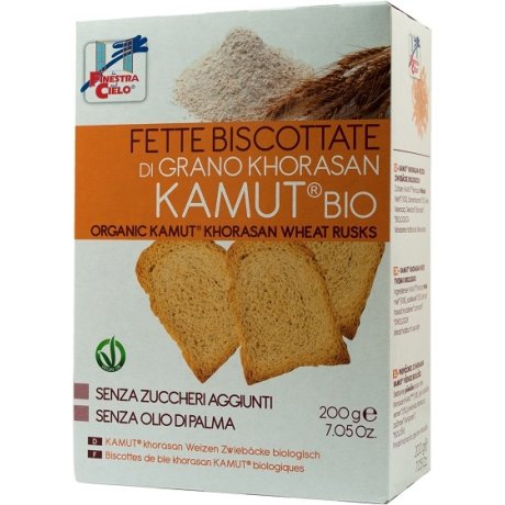 FSC FETTE BISCOTTATE DI KAMUT BIO SENZA ZUCCHERI AGGIUNTI CON OLIO DI GIRASOLE SENZA OLIO DI PALMA 200 G