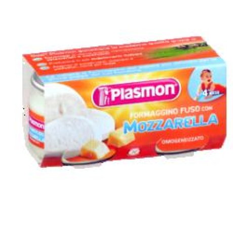 PLASMON OMOGENEIZZATO FORMAGGINO MOZZARELLA 80 G X 2 PEZZI