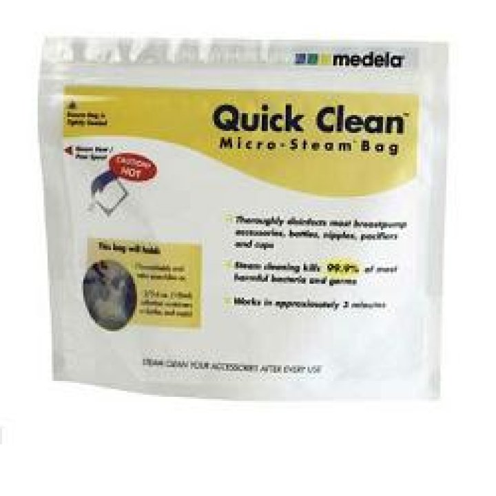 QUICK CLEAN SACCA PER STERILIZZAZIONE A MICROONDE 5 PEZZI QUICK CLEAN SACCA PER STERILIZZAZIONE A MICROONDE 5 PEZZI