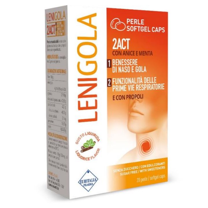 LENILA 20 PERLE SOFTGEL CAPS LIQUIRIZIA