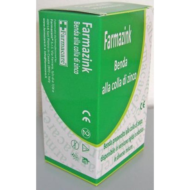 BENDA MEDICATA ELASTICA FARMAZINK CON OSSIDO DI ZINCO CM10X5M 1 PEZZI