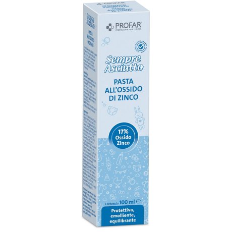 PASTA ALL\'OSSIDO DI ZINCO 17% 100 ML PROFAR PASTA ALL\'OSSIDO DI ZINCO 17% 100 ML PROFAR