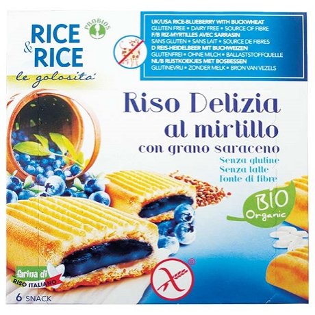 RICE&RICE RISO DELIZIA MIRTILLO E GRANO SARACENO 6 X 33 G