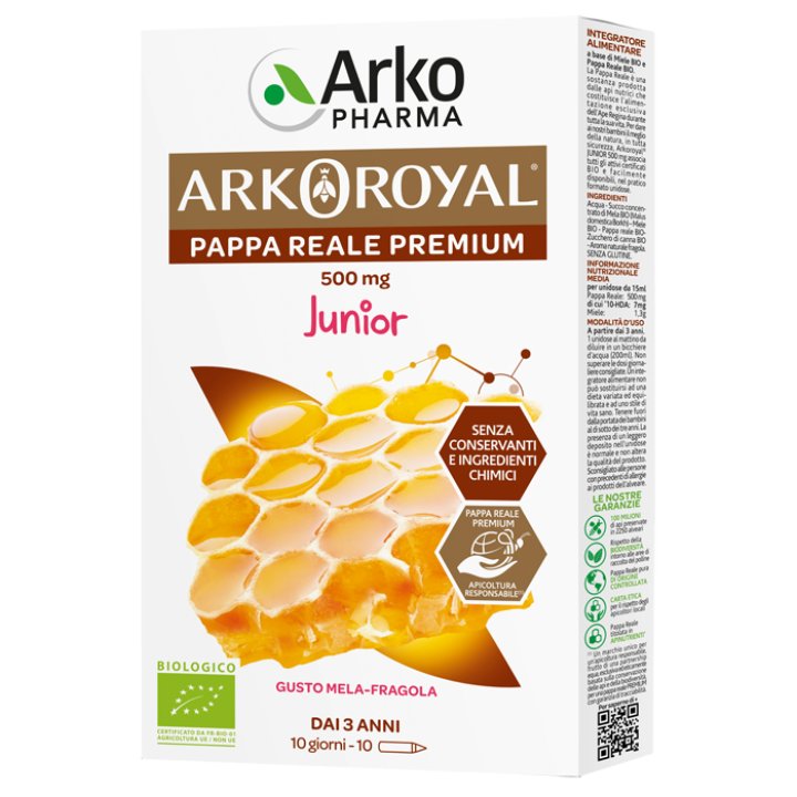 ARKOROYAL PAPPA REALE BIOLOGICA 500 MG 10 UNICA DOSE