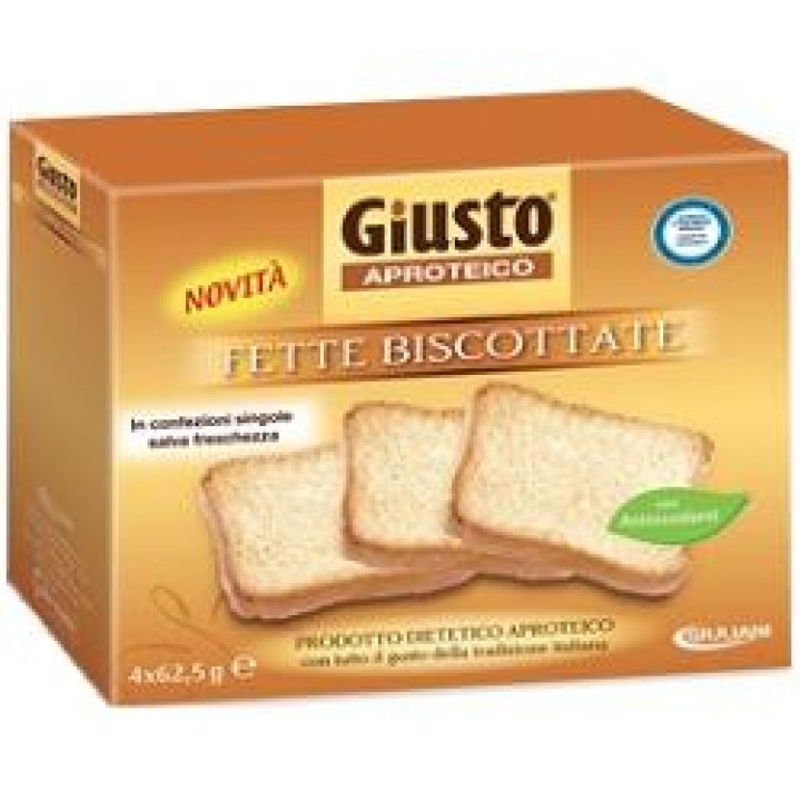 GIUSTO APROTEICO FETTE BISCOTTATE 250 G