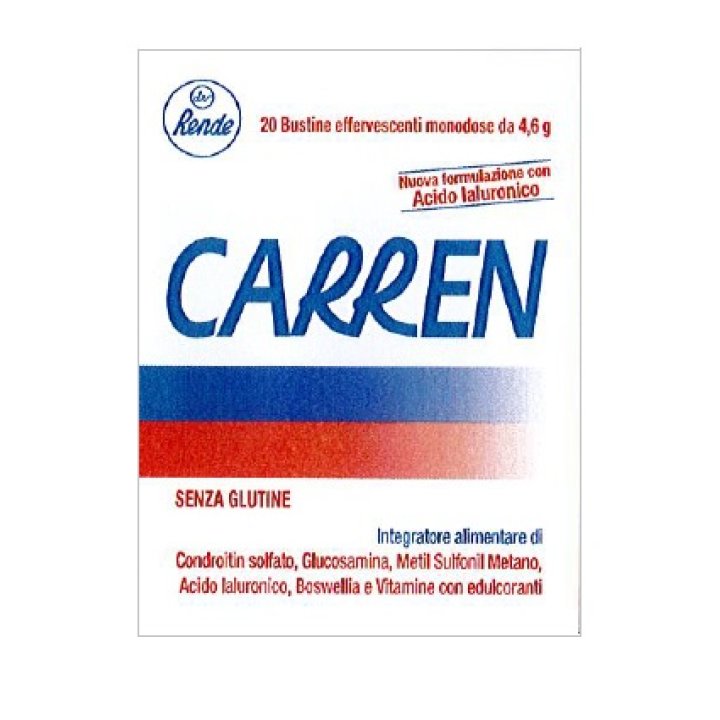 CARREN 20 BUSTINE EFFERVESCENTI MONODOSE DA 4,6 G L\'UNA