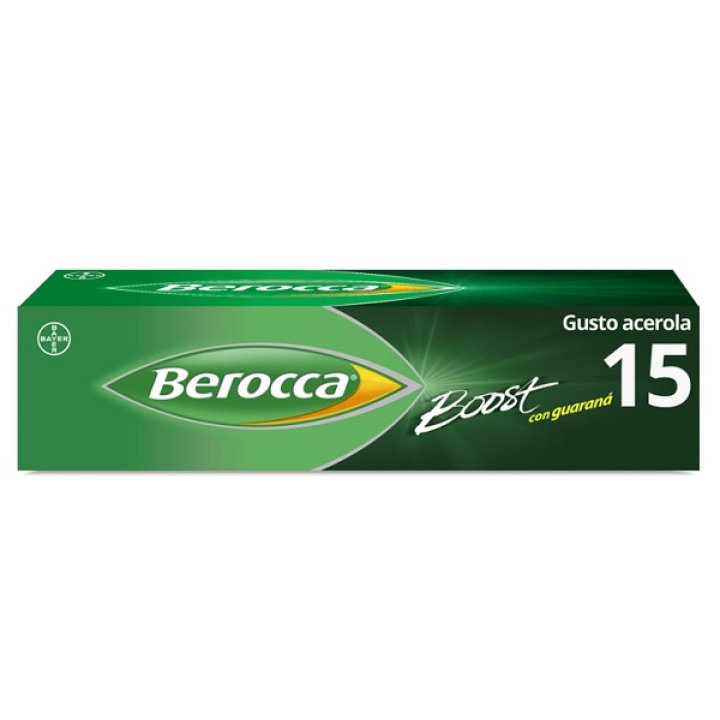 BEROCCA BOOST EFFERVESCENTE 15 COMPRESSE