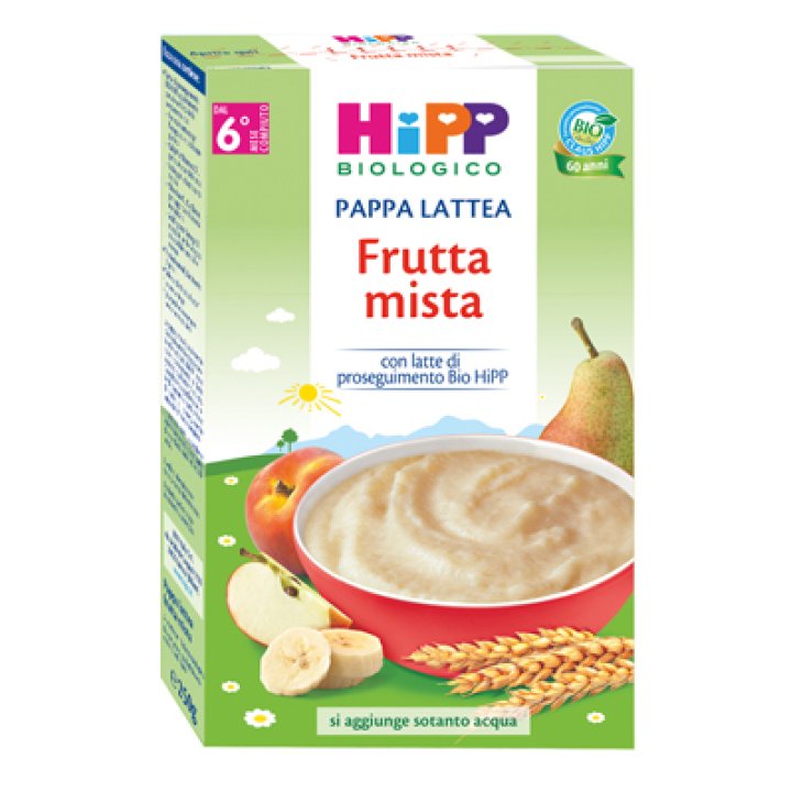 HIPP BIO PAPPA LATTEA FRUTTA MISTA 250 G