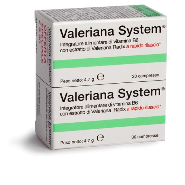 VALERIANA SYSTEM 30 COMPRESSE+30 COMPRESSE