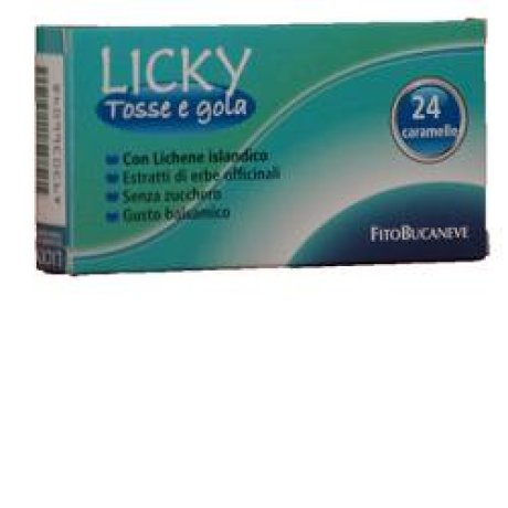 LICKY CARAMELLE ADULTI PER TOSSE E LA SENZA ZUCCHERO 70 G
