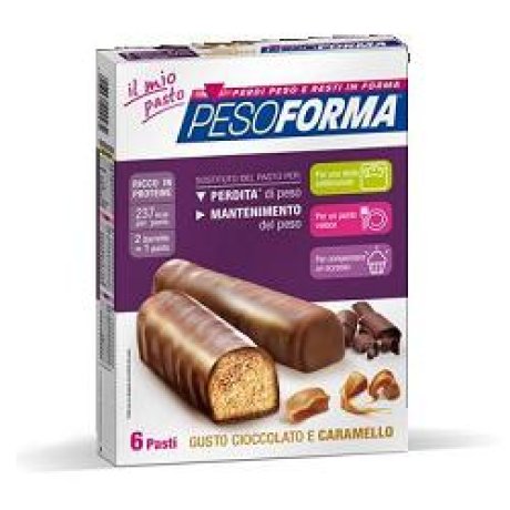 PESOFORMA BARRETTA CIOCCOLATO CARAMELLO 12 X 31 G