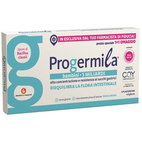 PROGERMILA BAMBINI 5 MILIARDI 6 FLACONCINI 10 ML PROGERMILA BAMBINI 5 MILIARDI 6 FLACONCINI 10 ML