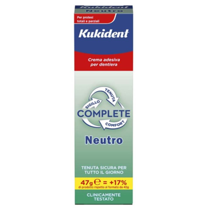 KUKIDENT NEUTRO COMPLETE CREMA ADESIVA PER PROTESI DENTARIE 47 G