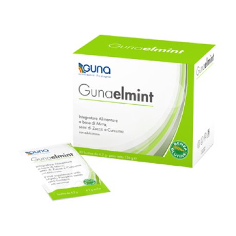 Guna Gunaelmint Integratore per la digestione - 30 Bustine gusto arancia