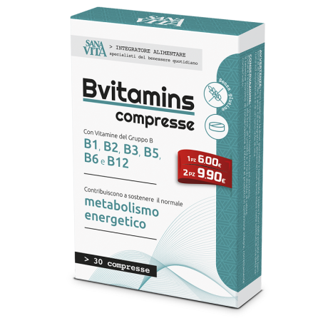SANAVITA B-VITAMINS 30 COMPRESSE