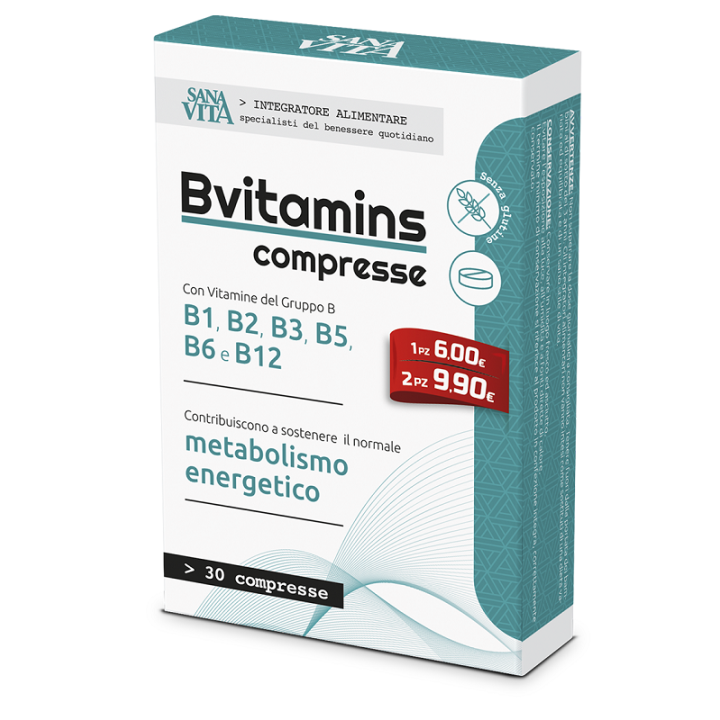 SANAVITA B-VITAMINS 30 COMPRESSE