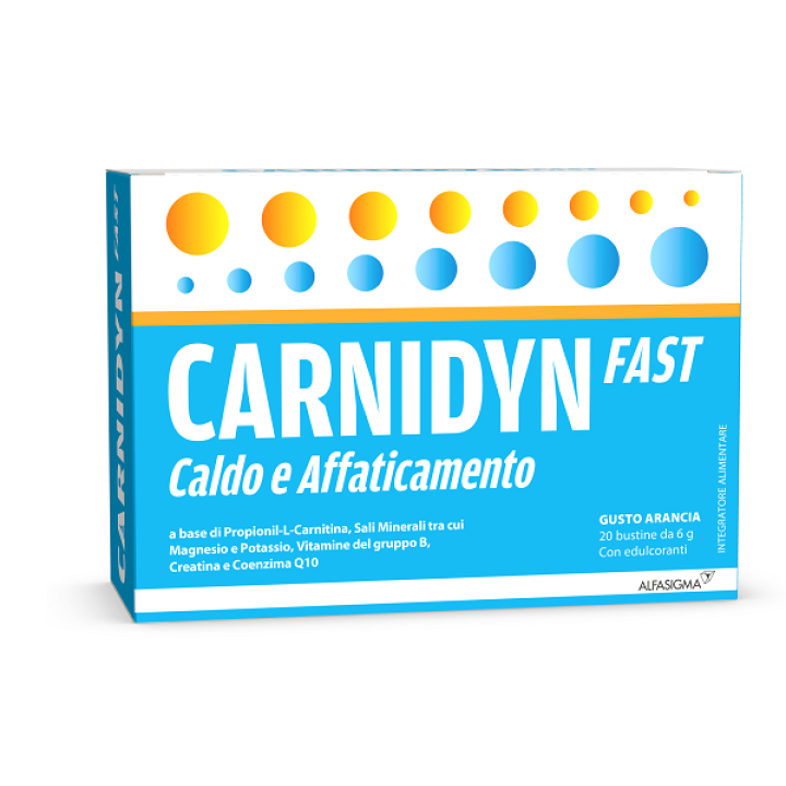 Carnidyn fast magnesio/potassio - 20 bustine