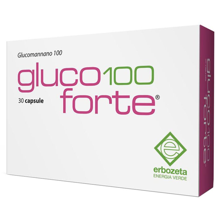 GLUCO 100 FORTE GLUCOMANNANO 100 30 CAPSULE DA 900 MG