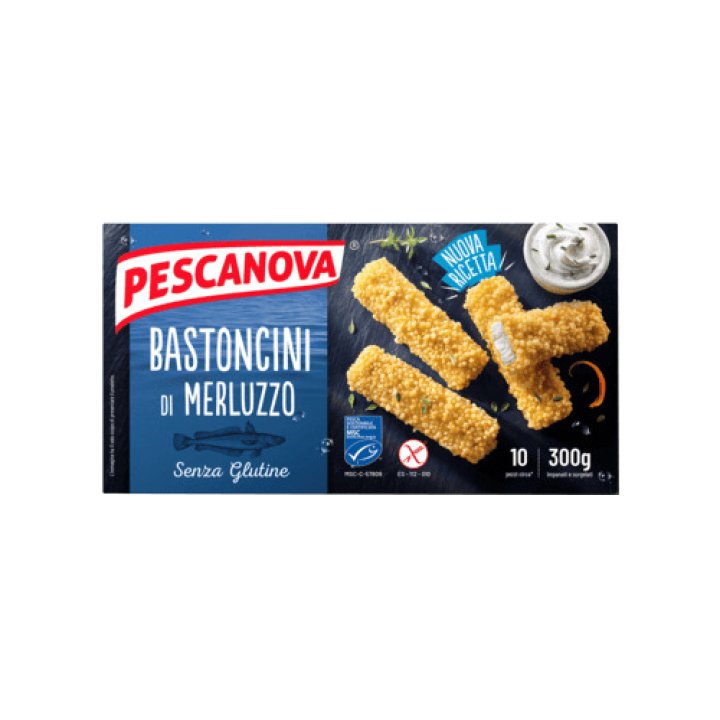 PESCANOVA BASTONCINI DI MERLUZZO 10 PEZZI DA 30 G