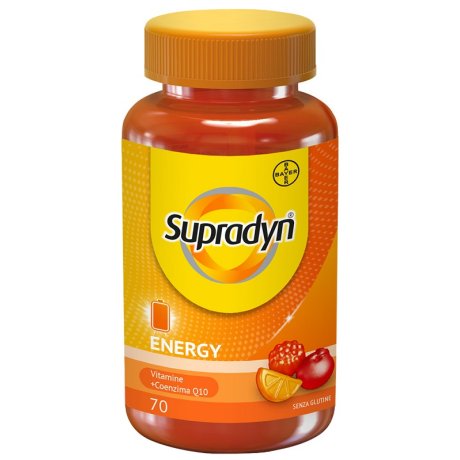 Supradyn Energy Integratore di Vitamine A, B, C, D, E e Coenzima Q10 Contro la Stanchezza 70 Caramelle mmose