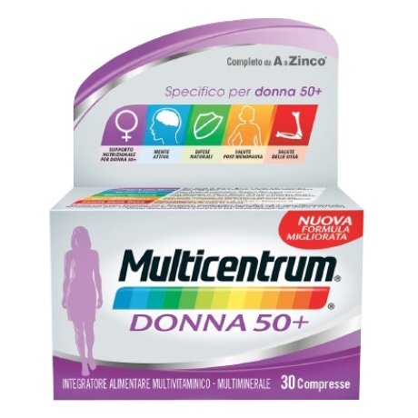 Multicentrum Donna 50+ - Integratore multivitaminico 30 compresse