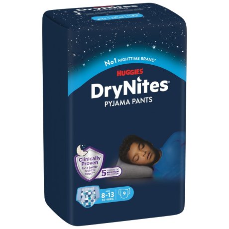 HUGGIES DRYNITES 8/15 ANNI BOY L 27/57KG PACCO SINLO 9 PEZZI