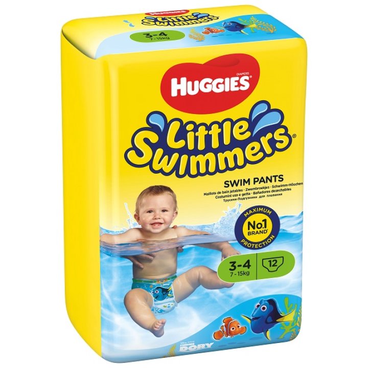 HUGGIES LITTLE SWIMMERS 7/12KG S/P 12 PEZZI