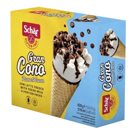 SCHAR SURGELATI GRANCONO PANNA&CACAO BONTA\' D\'ITALIA 6 X 70 G