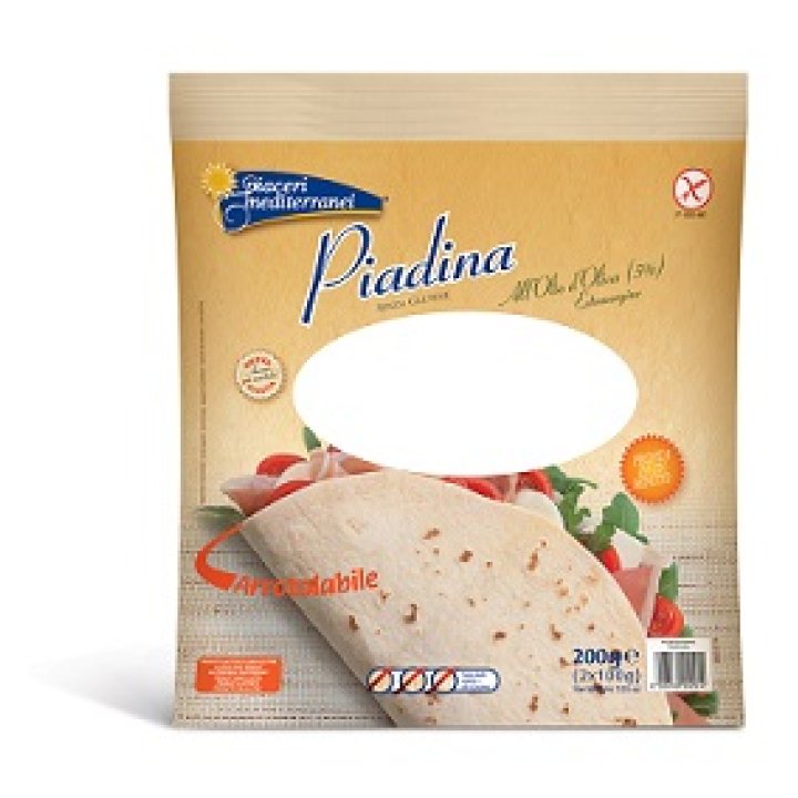 PIACERI MEDITERRANEI PIADINA OLIO D\'OLIVA 200 GRAMMI