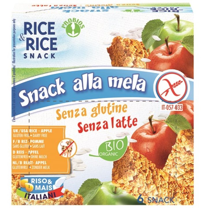 PROBIOS R&R SNACK RISO MELA BIO