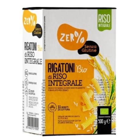 ZERO% GLUTINE RIGATONI DI RISO INTEGRALE SENZA GLUTINE BIO 500 G