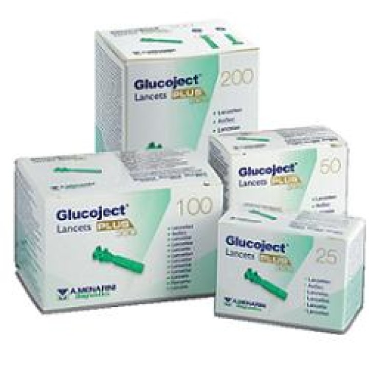 LANCETTE PUNGIDITO GLUCOJET PLUS GAUGE 33 25 PEZZI