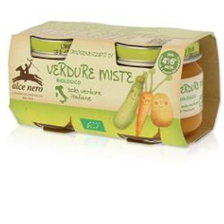 OMOGENEIZZATO VERDURE MISTE BABY FOOD BIO 2 X 80 G