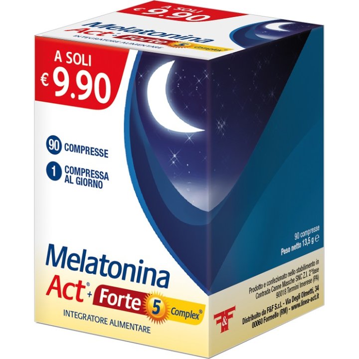 MELATONINA ACT 1MG + MELATONINA ACT FORTE 5MG COMPLEX 90 COMPRESSE