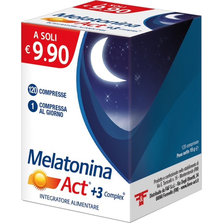 MELATONINA ACT 1MG +3 COMPLEX 120 COMPRESSE 18 G