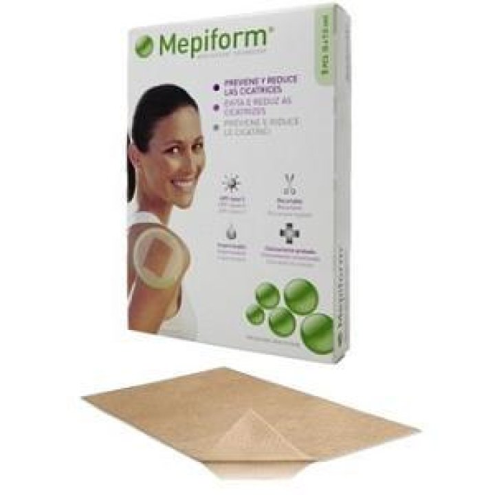 MEDICAZIONE MEPIFORM ATRAUMATICA PER CICATRICI E CHELOIDI NON STERILE 4X30CM 5 PEZZI