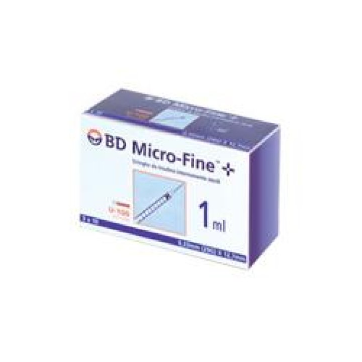 SIRINGA PER INSULINA BECTON DICKINSON 1 ML 100 UI A 29 GAUGE 30 PEZZI